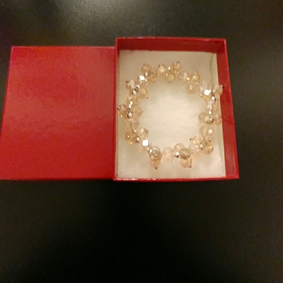 Rose Metallic Crystal Bracelet - Picture 7 of 8